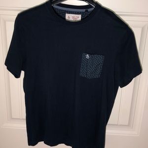 -Navy Blue Penguin Men’s T-Shirt